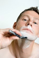 shaving with organic handmade soap